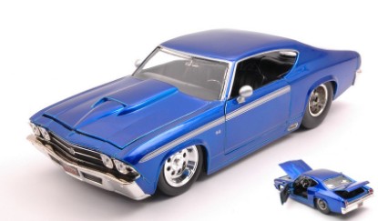 Immagine di CHEVY CHEVELLE SS 1969 ELECTRIC BLUE 1:24
