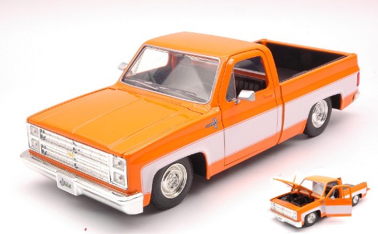 Immagine di CHEVY C10 GLOSSY ORANGE/WHITE 1:24