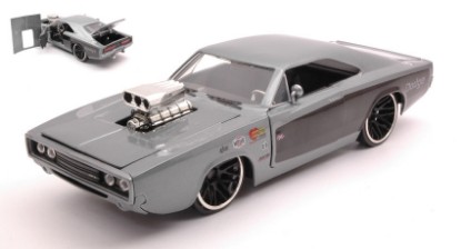 Immagine di DODGE CHARGER R/T 1970 GREY/BLACK 1:24