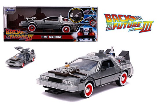 Immagine di DE LOREAN "BACK TO THE FUTURE III" TIME MACHINE W/LIGHTS TRY ME 1:24