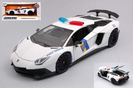 Immagine di LAMBORGHINI AVENTADOR SC 2017 STATE TROOPER CANDY BLUE 1:24