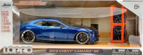 Immagine di CHEVY CAMARO SS 2010 METALLIC BLUE + SET WHEELS/TIRES 1:24