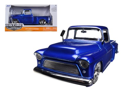 Immagine di CHEVY STEPSIDE 1955 BLUE 1:24