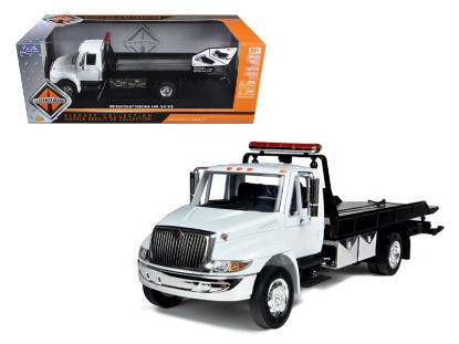 Immagine di INTERNATIONAL FLAT BED TOW TRUCK WHITE 1:24