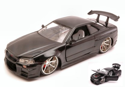 Immagine di NISSAN GTR R34 2002 BLACK 1:24