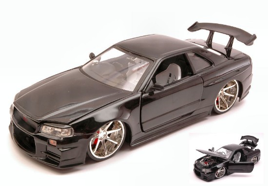 Immagine di NISSAN GTR R34 2002 BLACK 1:24
