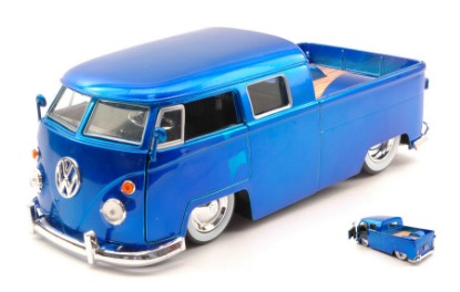 Immagine di VW BUS TRUCK BABY MOON 1963 METALLIC BLUE 1:24