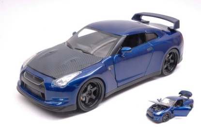 Immagine di BRIAN'S NISSAN GT-R 2009 FAST & FURIOUS 7 BLUE 1:24