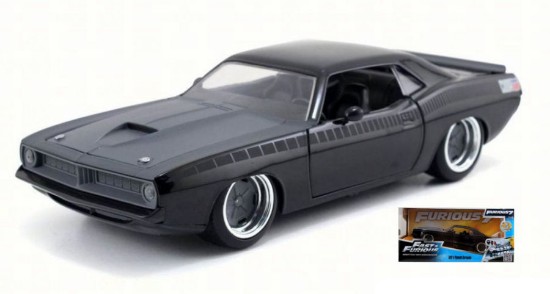 Immagine di PLYMOUTH BARRACUDA 1970 FAST & FURIOUS 7 BLACK 1:24