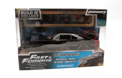 Immagine di DOM'S DODGE CHARGER R/T FAST & FURIOUS PRE PAINTED BLACK KIT 1:24