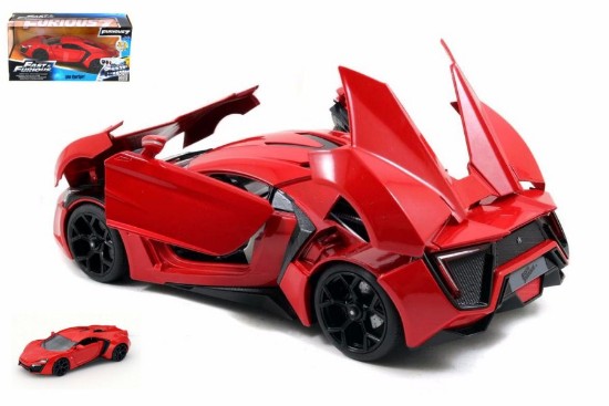Immagine di LYKAN HYPERSPORT FAST & FURIOUS 7 RED 1:24