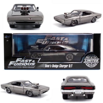 Immagine di DOM S DODGE CHARGER R/T 1970 FAST & FURIOUS 7 ACRILIC CASE CHROME 1:24