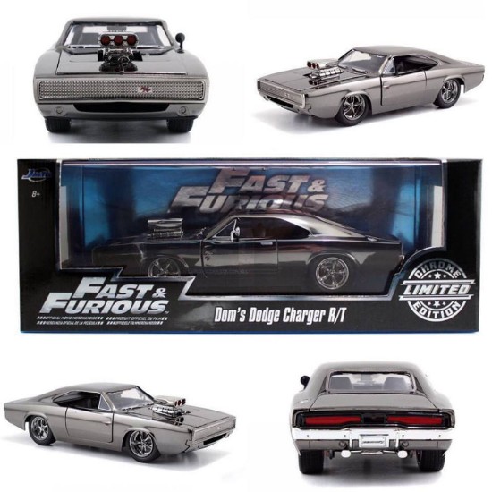 Immagine di DOM S DODGE CHARGER R/T 1970 FAST & FURIOUS 7 ACRILIC CASE CHROME 1:24