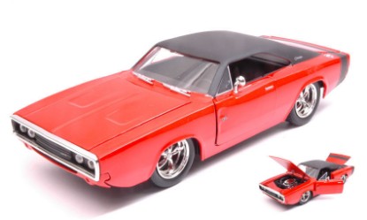 Immagine di DODGE CHARGER R/T 1970 ORANGE W/BLACK ROOF 1:24