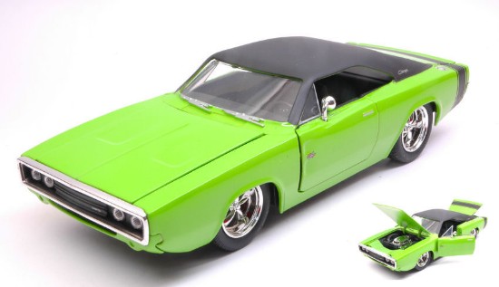 Immagine di DODGE CHARGER R/T 1970 GREEN W/BLACK ROOF 1:24