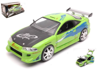 Immagine di BRIAN'S MITSUBISHI ECLIPSE FAST & FURIOUS LIME GREEN 1:24