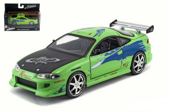 Immagine di BRIAN S MITSUBISHI ECLIPSE FAST & FURIOUS LIME GREEN 1:32