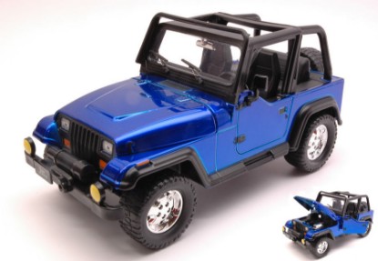 Immagine di JEEP WRANGLER 1992 BLUE 1:24