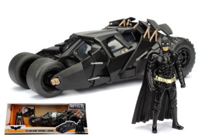 Immagine di BATMOBILE 2008 WITH BATMAN FIGURE 1:24