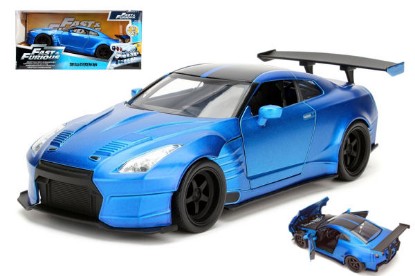 Immagine di BRIAN'S NISSAN GT-R (R35) FAST & FURIOUS BLUE 1:24