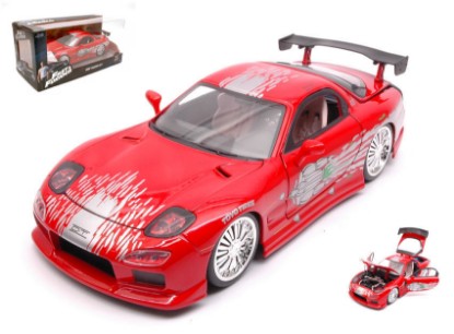 Immagine di DOM'S MAZDA RX-7 FAST & FURIOUS 8 RED 1:24