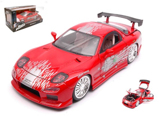 Immagine di DOM'S MAZDA RX-7 FAST & FURIOUS 8 RED 1:24