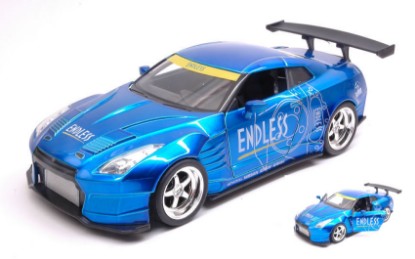 Immagine di NISSAN GT-R (R35) BEN SOPRA 2009 METALLIC BLUE "JDM TUNERS" 1:24