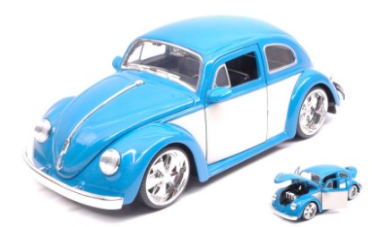 Immagine di VW BEETLE 1959 BLUE/CREAM 1:24