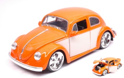 Immagine di VW BEETLE 1959 ORANGE/CREAM 1:24