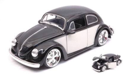 Immagine di VW BEETLE 1959 LIGHT BLACK/CREAM 1:24