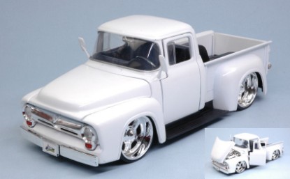 Immagine di FORD F-100 PICK UP 1956 WHITE "JUST TRUCKS" 1:24