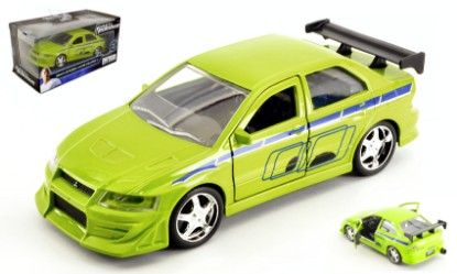 Immagine di BRIAN'S MITSUBISHI LANCER EVOLUTION VII FAST & FURIOUS GREEN 1:32