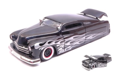Immagine di CHEVY CAMARO 1971 BLACK W/SILVER FLAMES "BIGTIME MUSCLE" 1:24