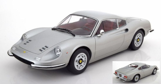 Immagine di FERRARI 246 GT DINO 1973 SILVER 1:12