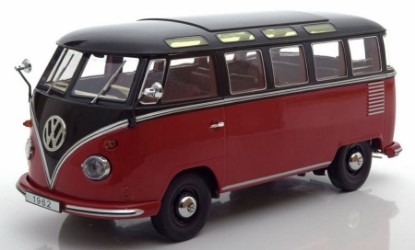 Immagine di VW T1 SAMBA BUS 1959 DARK RED/BLACK 1:18
