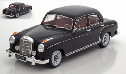 Immagine di MERCEDES 220S LIMOUSINE (W180 II) BLACK 1:18