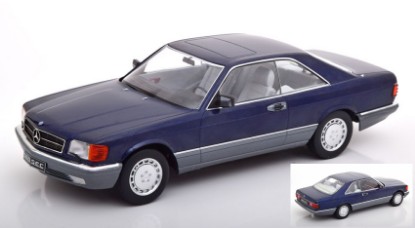 Immagine di MERCEDES 560 SEC (C126) METALLIC BLUE 1:18