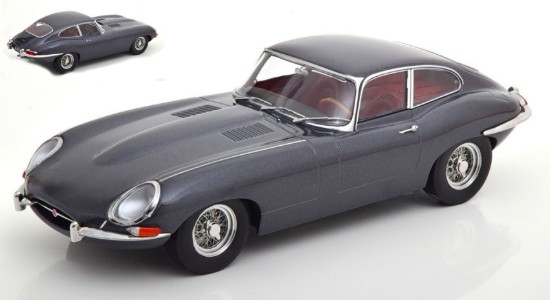 Immagine di JAGUAR E-TYPE COUPE SERIES 1 1961 GREY METALLIC 1:18