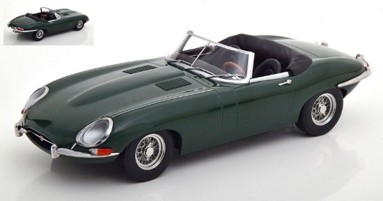 Immagine di JAGUAR E-TYPE CONVERTIBLE OPEN SERIES 1 1961 DARK GREEN 1:18