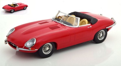 Immagine di JAGUAR E-TYPE CONVERTIBLE OPEN SERIES 1 1961 RED 1:18
