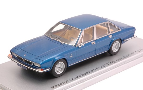 Immagine di MASERATI QUATTROPORTE II FRUA "KING JUAN CARLOS" 1971 BLUE LIM.272 1:43