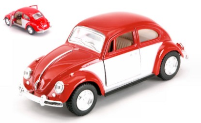 Immagine di VW CLASSICAL BEETLE 1967 WHITE/RED BOX 1:32