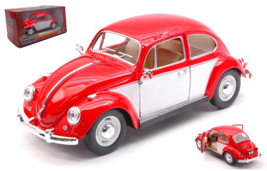 Immagine di VW CLASSIC BEETLE 1967 RED W/WHITE DOOR 1:24