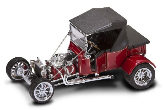Immagine di FORD MODEL T ROADSTER 1925 W/HARDTOP BURGUNDY 1:18