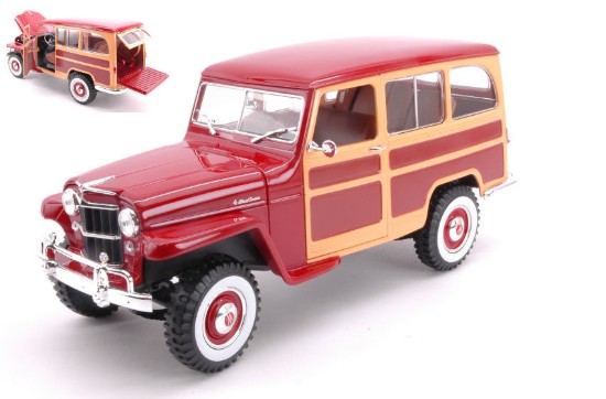 Immagine di WILLYS JEEP BURGUNDY 1:18