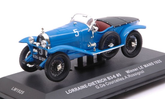 Immagine di LORRAINE-DIETRICH B3-6 N.5 WINNER LM 1925 COURCELLES-ROSSIGNOL REPR.1:43