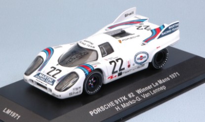 Immagine di PORSCHE 917K N.22 MARTINI WINNER LM 1971 MARKO-VAN LENNEP REEDITION 1:43