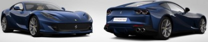 Immagine di FERRARI 812 SUPERFAST BLU TOUR DE FRANCE (METALLIC) C/VETRINA 1:18
