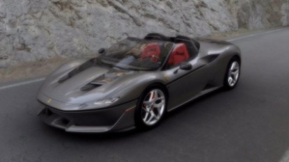 Immagine di FERRARI J50 MET.GREY W/SILVER WHEELS C/VETRINA 1:18