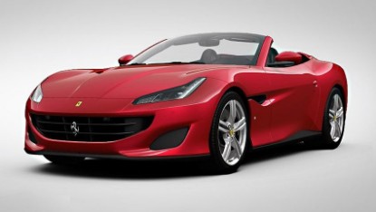 Immagine di FERRARI PORTOFINO OPEN ROOF ROSSO PORTOFINO C/VETRINA 1:18